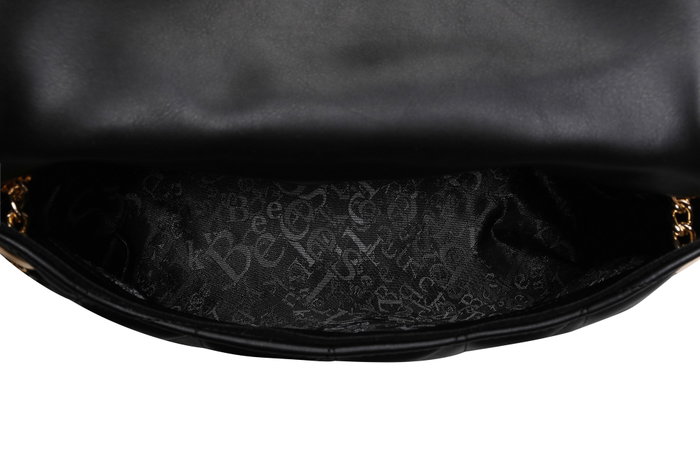Lucky Bees Bolso de Hombro Negro en Polipiel